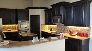 Dark Cabinet Warm White LED Lights Image